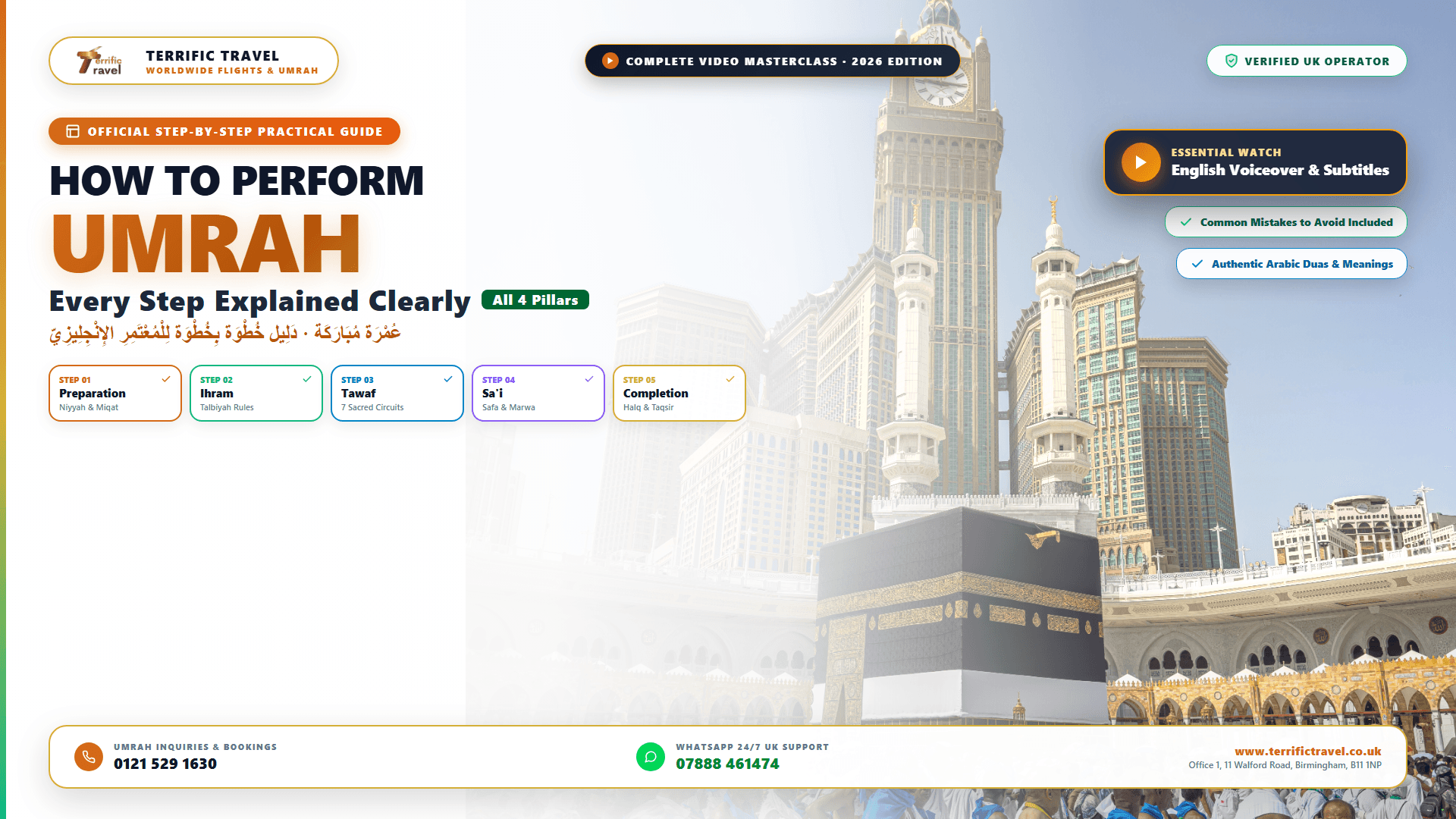 How to Perform Umrah Step by Step: Complete Guide (2026/2017)